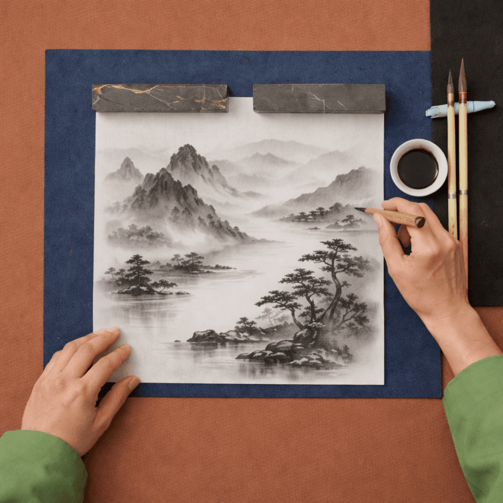 Module 5 - Landscape Sumi-e (Sansuiga)