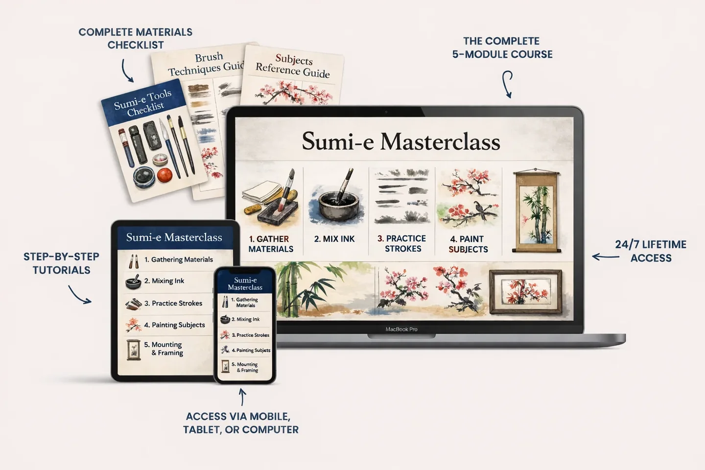 Everything included in the course